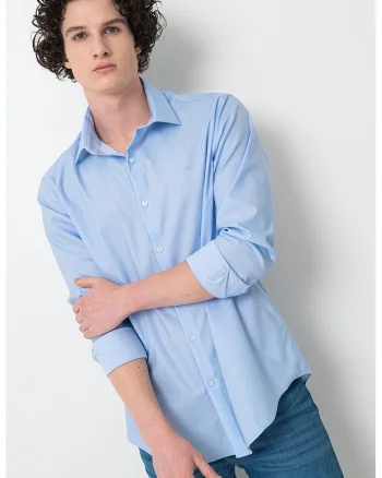 Camasa slim fit, Albastru pastel