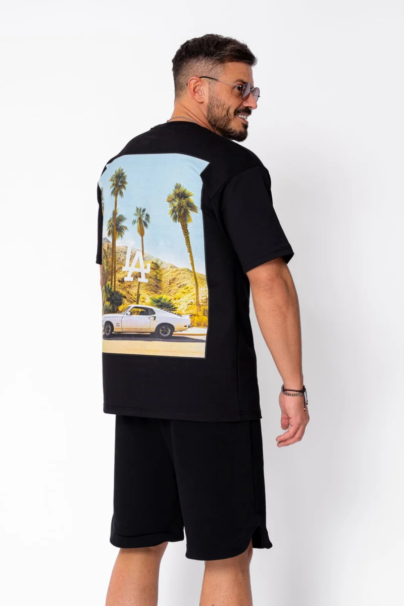 Tricou L.A imprimat Black