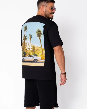 Tricou L.A imprimat Black