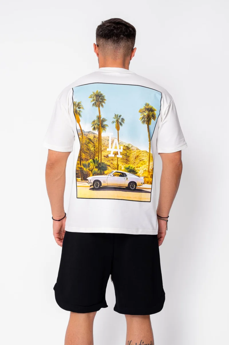 Tricou L.A imprimat White
