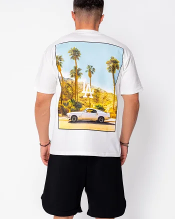 Tricou L.A imprimat White