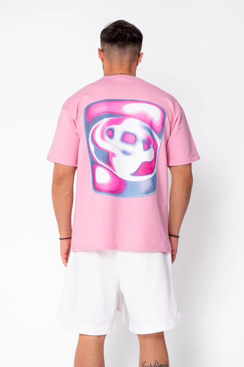 Tricou barbati imprimat Pink