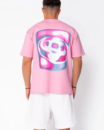 Tricou barbati imprimat Pink