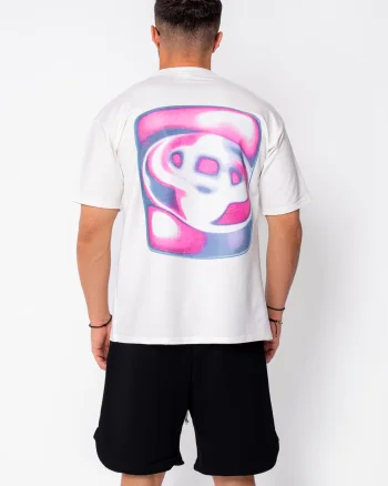 Tricou barbati imprimat White