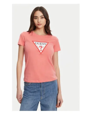 Tricou din bumbac organic cu maneci scurte si logo frontal