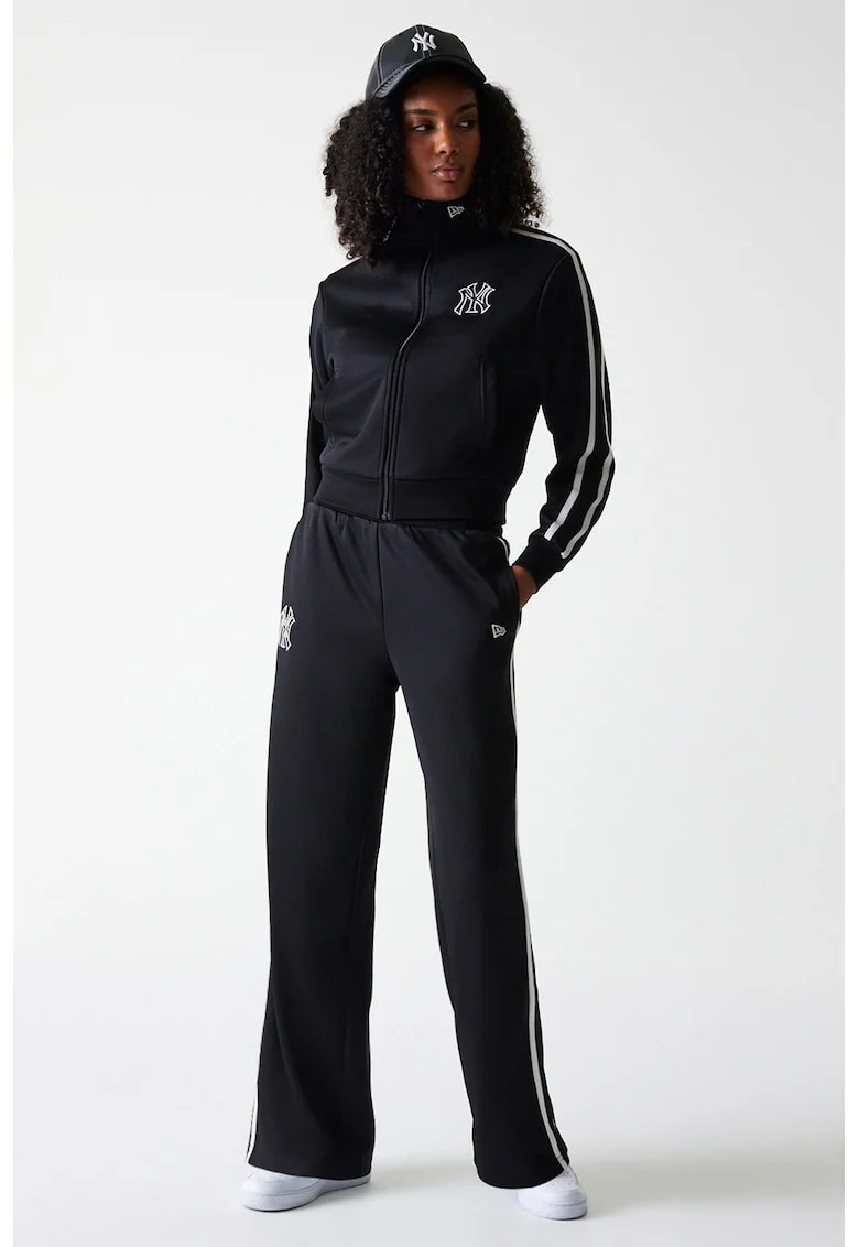 Pantaloni unisex relaxed fit de trening, Negru