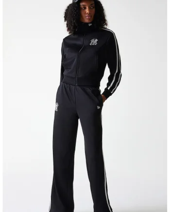 Pantaloni unisex relaxed fit de trening, Negru