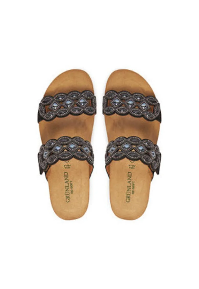 Papuci dama, Grunland, multicolor, material textil