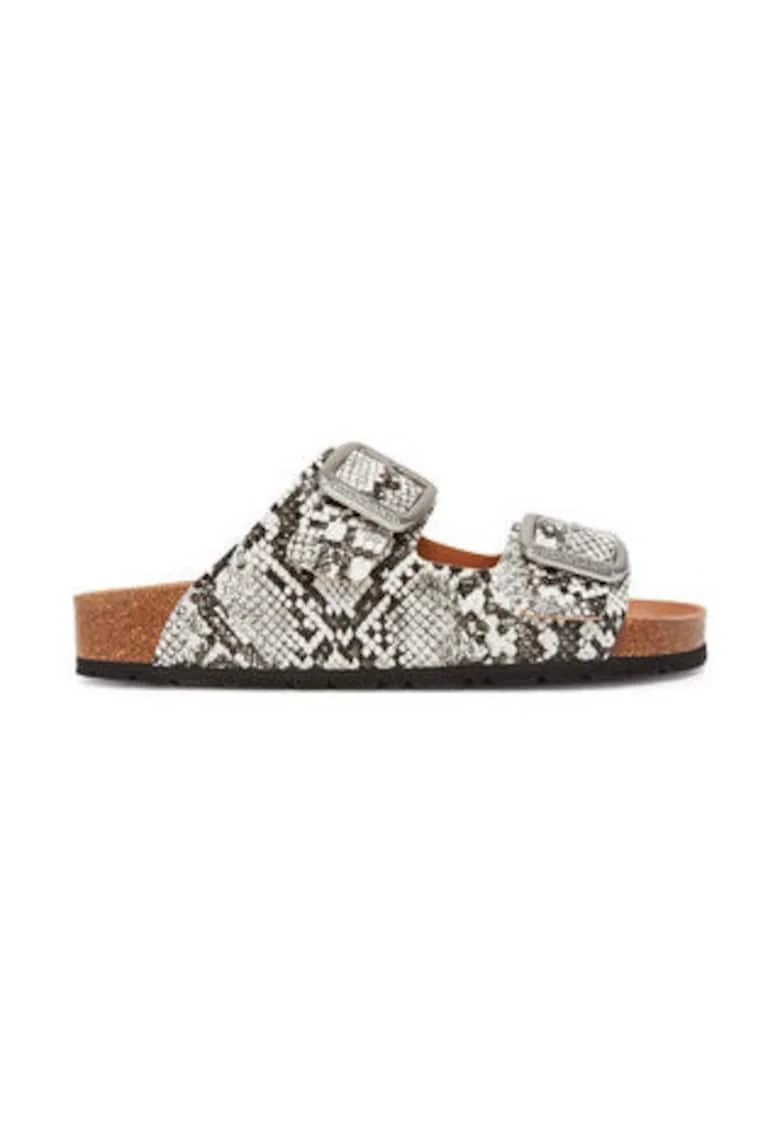 Papuci dama, Grunland, multicolor, piele ecologica