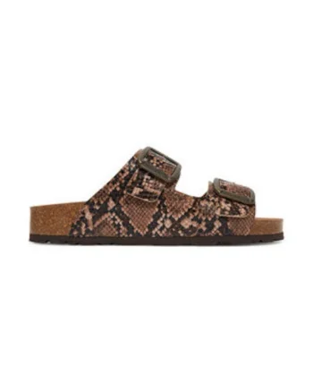 Papuci dama, Grunland, piele ecologica, multicolor