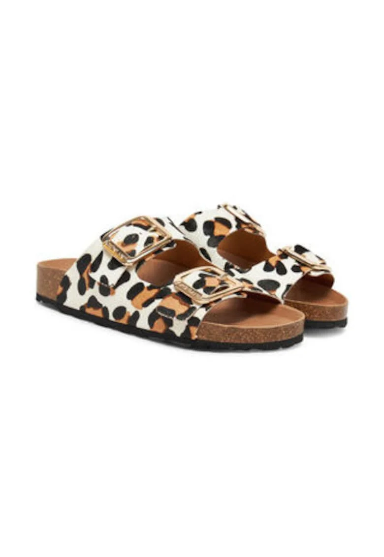 Papuci dama, Grunland, piele naturala, multicolor