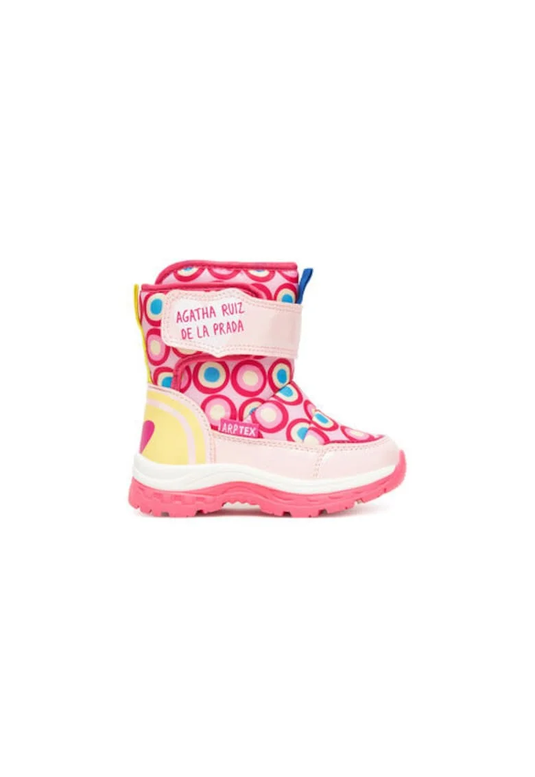 Ghete de zapada pentru fete,  305467072, piele ecologica, multicolor