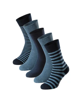Set de sosete lungi Bluebird - 5 perechi, Albastru glaciar/Bleumarin
