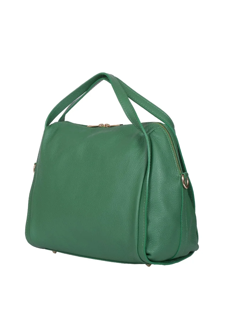 Geanta dama din piele naturala Evelyn, Verde