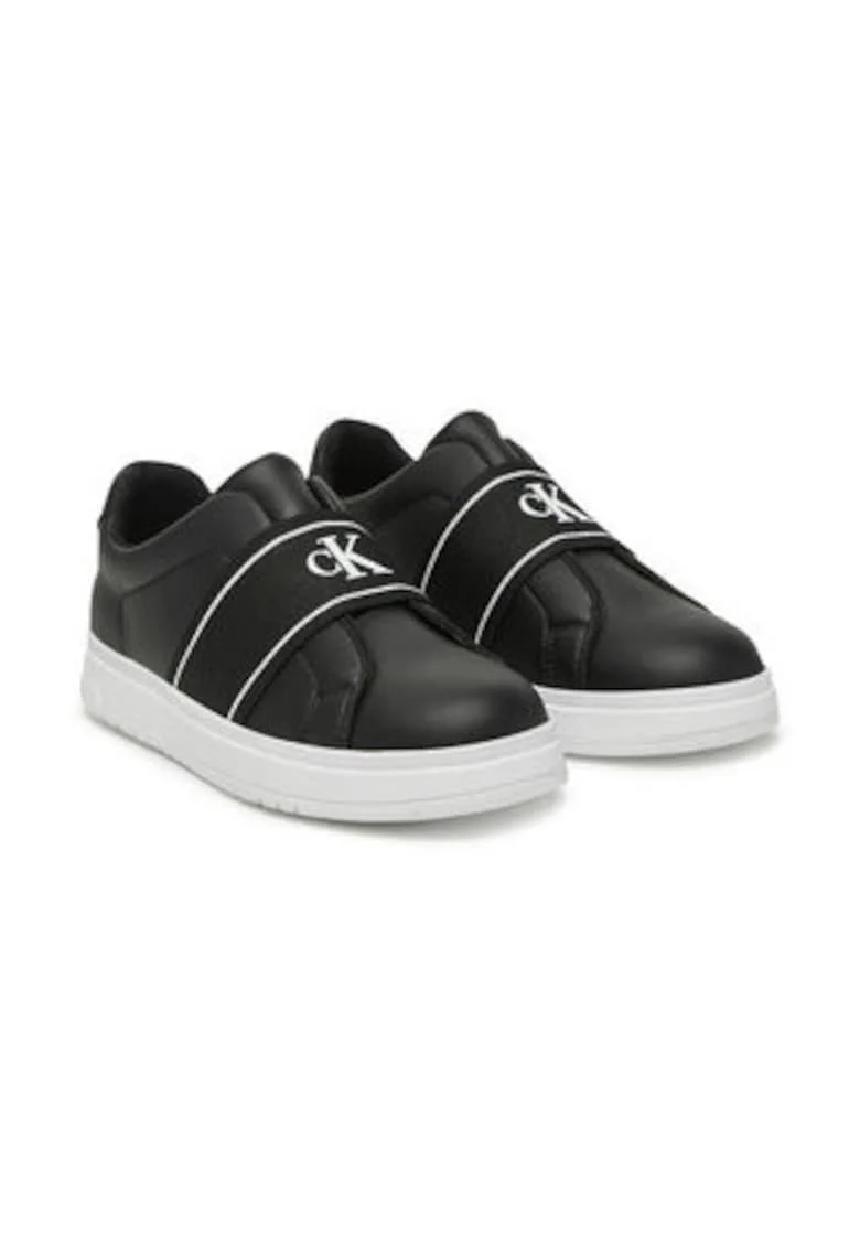 Tenisi unisex,  piele ecologica, negru