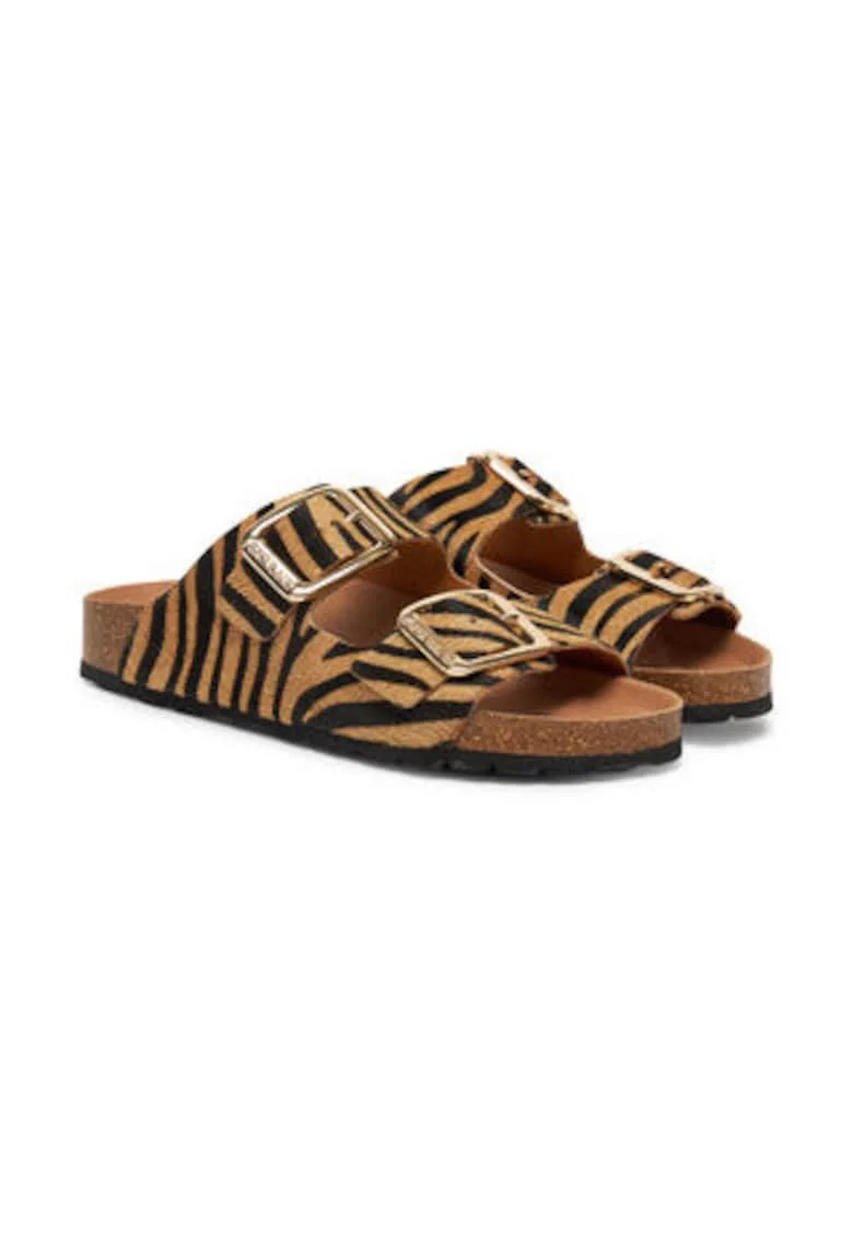 Papuci Grunland multicolor piele naturala, Multicolor