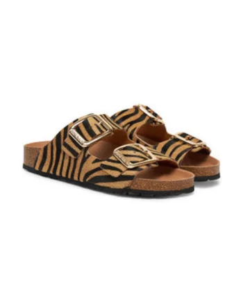 Papuci Grunland multicolor piele naturala, Multicolor