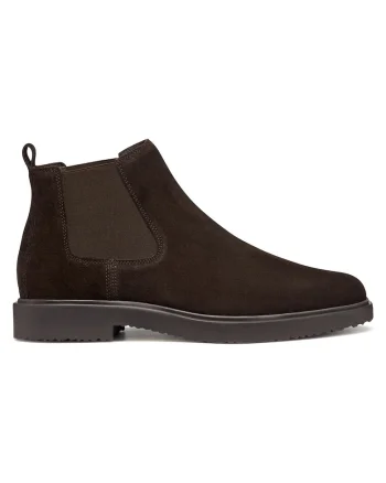 Ghete  Chelsea, piele naturala, maro inchis, Maro inchis