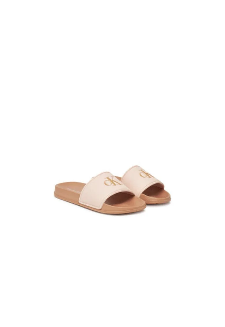 Papuci  piele ecologica, roz, Roz