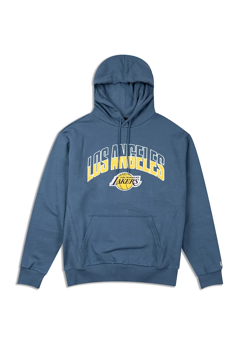 Hanorac cu logo Los Angeles Lakers NBA Arch, Galben/Albastru inchis