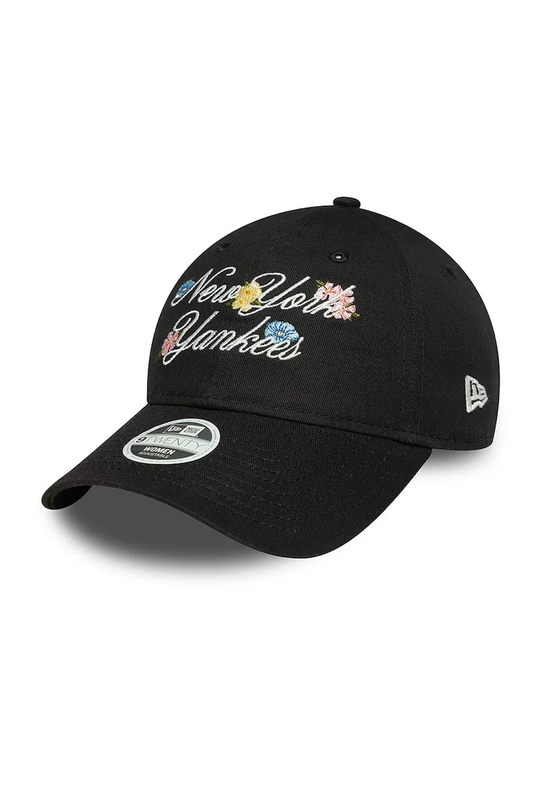 Sapca New York Yankees MLB Floral Script 9TWENTY®, Alb fildes/Negru/Albastru