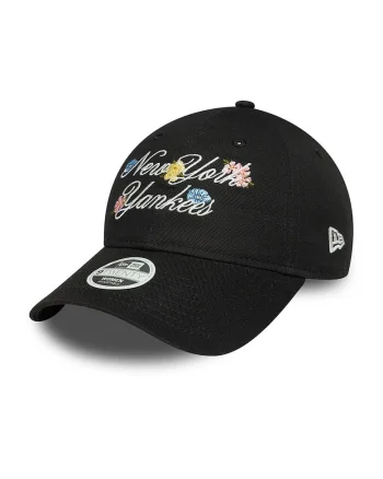 Sapca New York Yankees MLB Floral Script 9TWENTY®, Alb fildes/Negru/Albastru