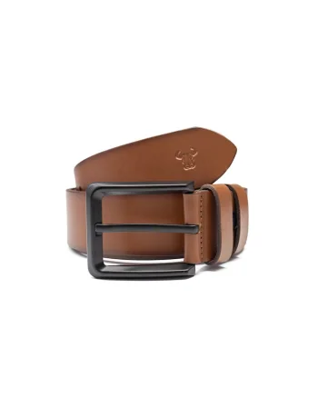 Curea din piele naturala Texture Power, Maro