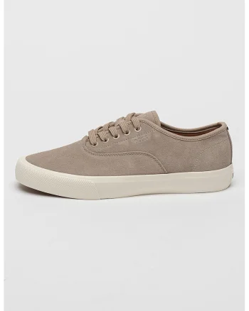 Pantofi sport de piele intoarsa cu sireturi, Bej deschis