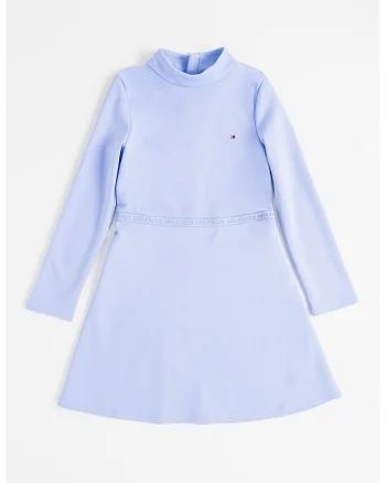 Rochie evazata cu guler mediu, Lila