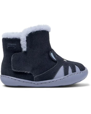 Botine de piele intoarsa Peu Cami, Albastru