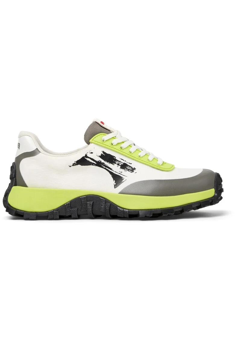 Pantofi sport cu garnituri sintetice Drift Trail, Alb/Gri
