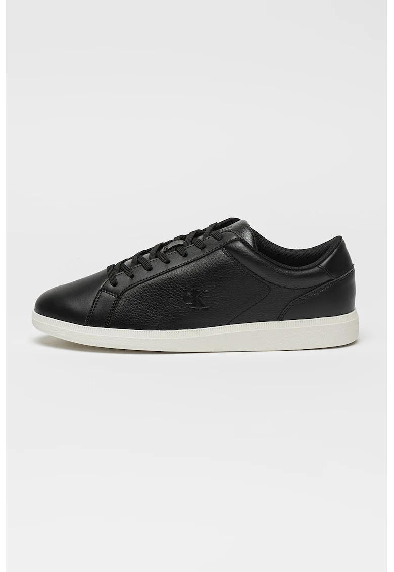 Pantofi sport din piele cu captuseala din piele ecologica, Negru