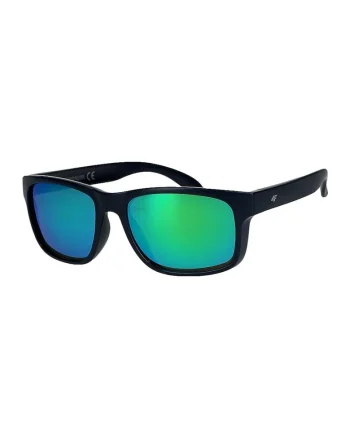 Ochelari de soare  unisex, cu lentile reflectorizante, negri, dimensiune universala