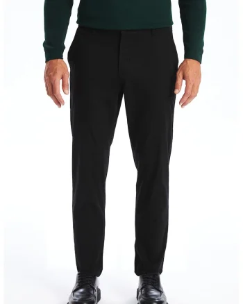 Pantaloni chino slim-fit, Negru