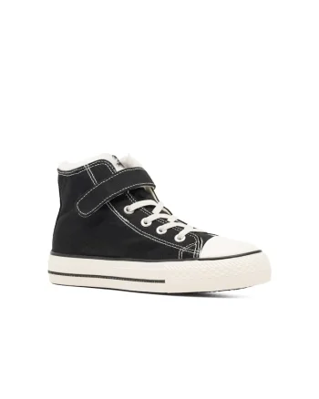 Tenisi fete,  5905588021094, Negru, Textil,