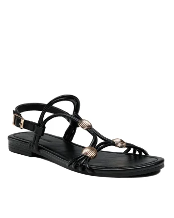 Sandale dama,  5904862823614, Piele ecologica, Negru