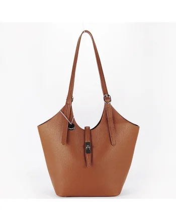 Geanta mare cu borseta detasabila  DTL706-3 16, Maro, 26x38x12