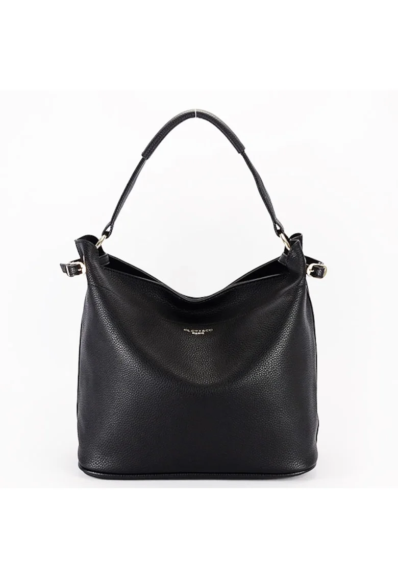 Geanta  cu borseta detasabila F6966 M11, Negru, 28x29x15