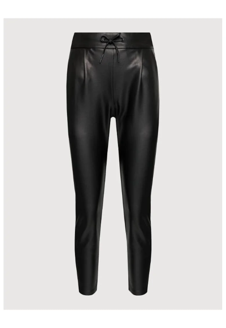 Pantaloni dama,  209232486, Poliester reciclat/Poliester, Negru