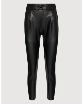 Pantaloni dama,  209232486, Poliester reciclat/Poliester, Negru