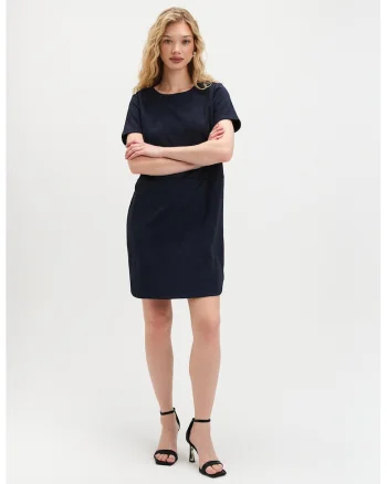 Rochie midi cu cordon, Albastru ultramarin