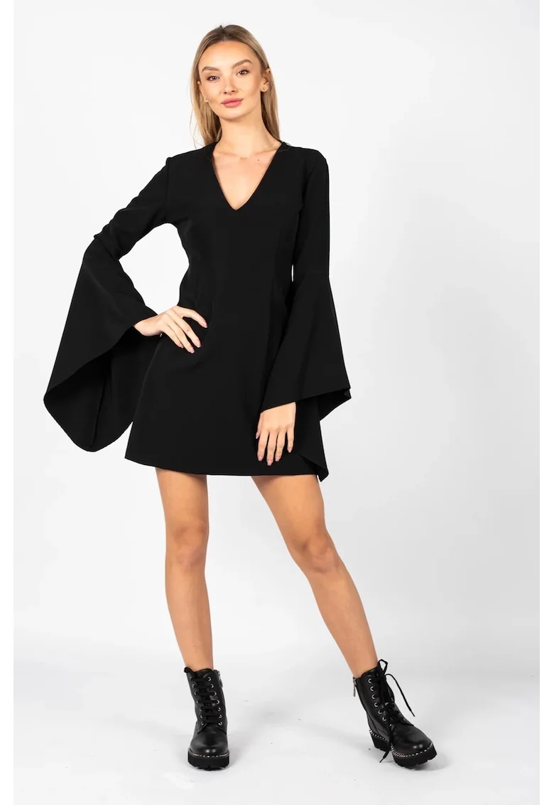 Rochie Scurta Cu Maneci Lungi,