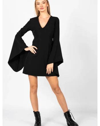 Rochie Scurta Cu Maneci Lungi,