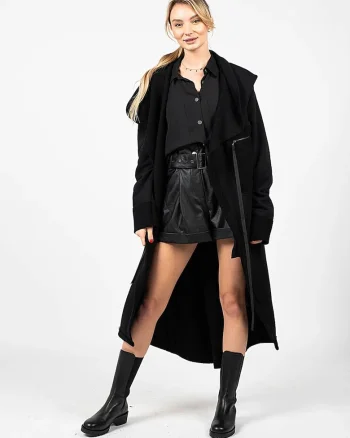 Cardigan unisex cu gluga,