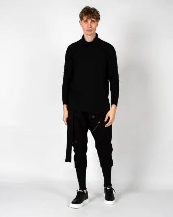 Pulover cu guler inalt regular fit,