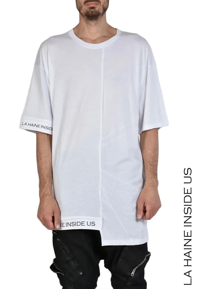 Tricou oversize, Alb