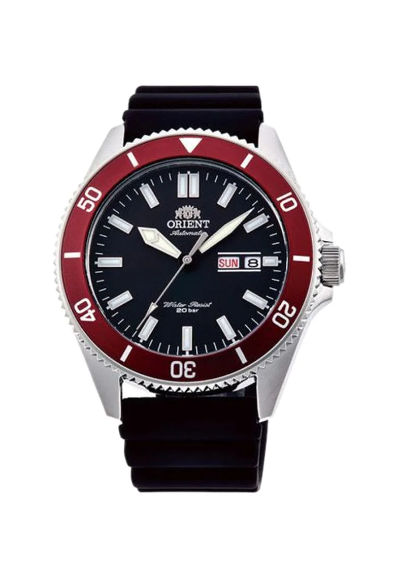 Ceas automatic, Negru - 52658, Rosu