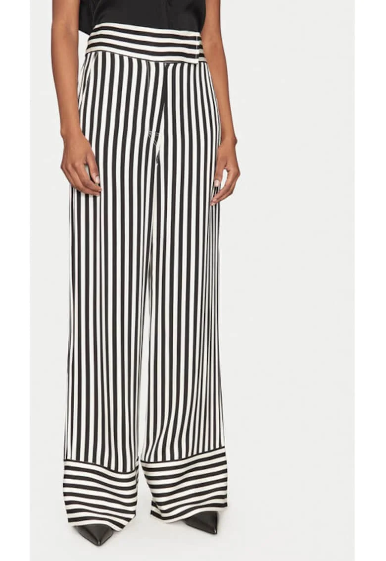 Pantaloni dama,  305138293, Viscoza, Negru, Negru