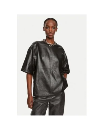 Bluza dama,  304354571, Piele naturala, Negru, Negru