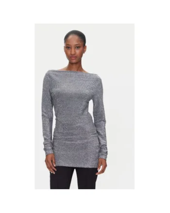 Bluza dama  T Mikkelsen, DAY65243582, Viscoza, Gri, Gri